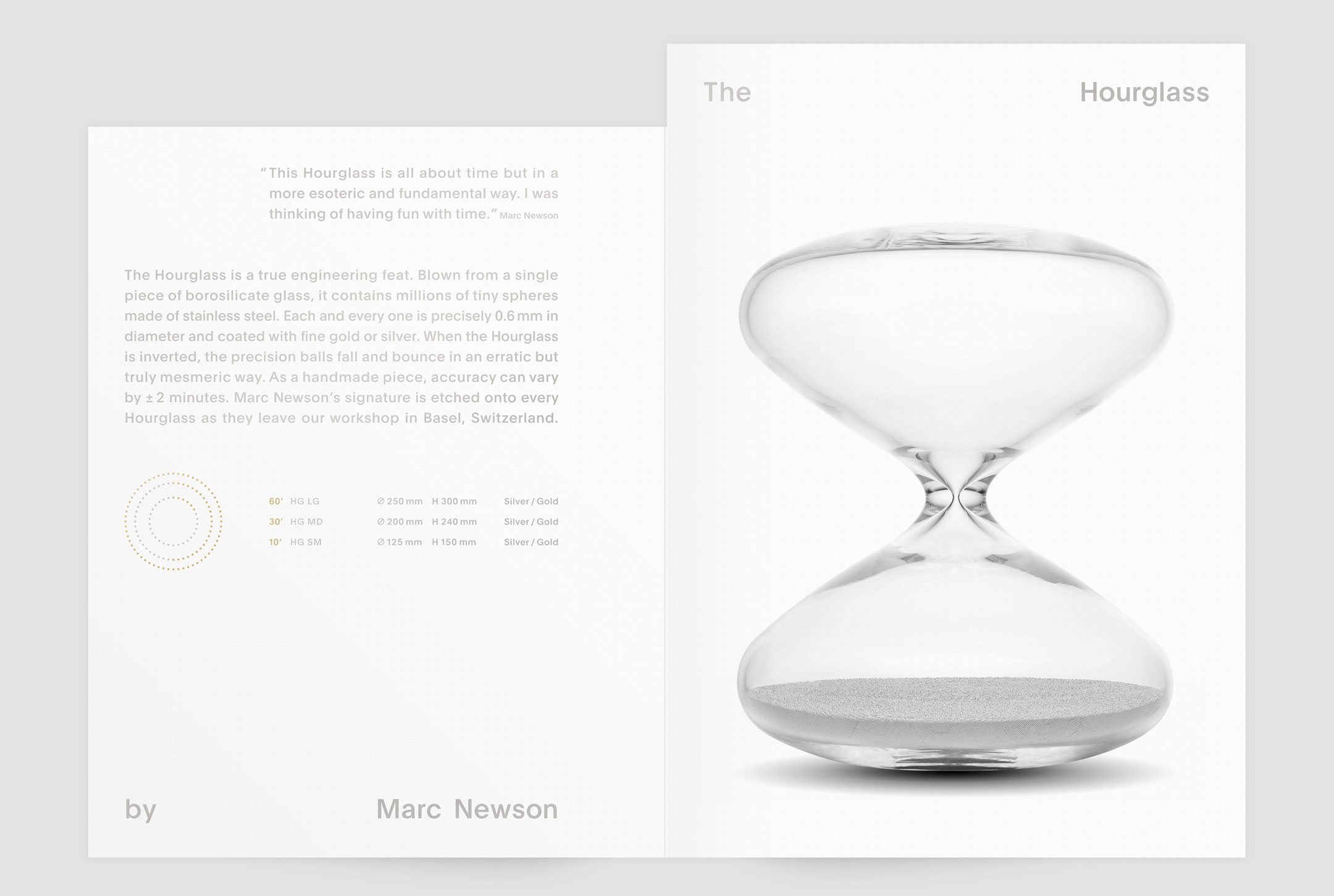 The Hourglass by Marc Newson