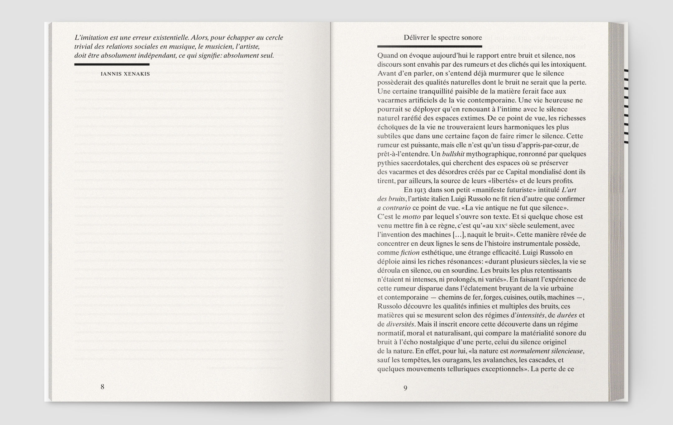 Zbigniew Karkowski, Physiques sonores